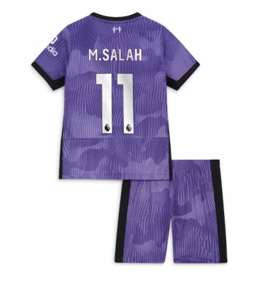 Maillot de foot Liverpool Mohamed Salah #11 Troisième enfant 2023-24 Manches Courte (+ pantalon court)